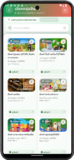 แสดงกลุ่มสินค้า